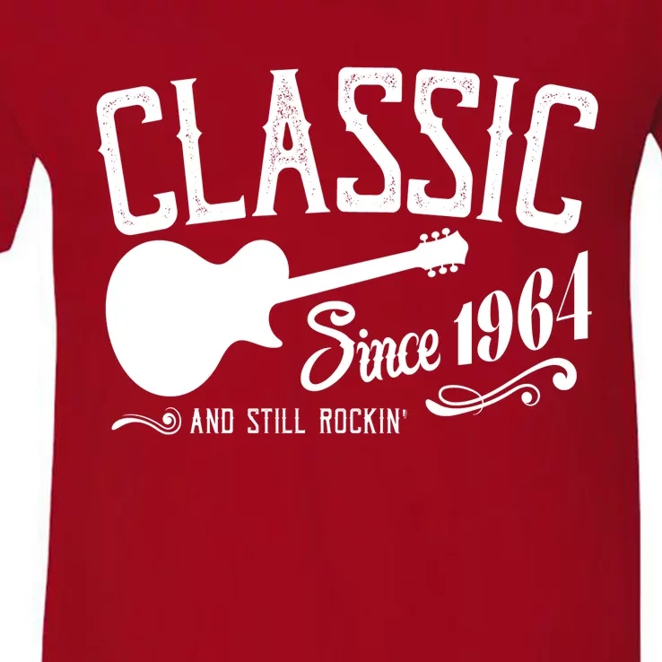 Classic Since 1964 And Still Rockin 60th Birthday V-Neck T-Shirt