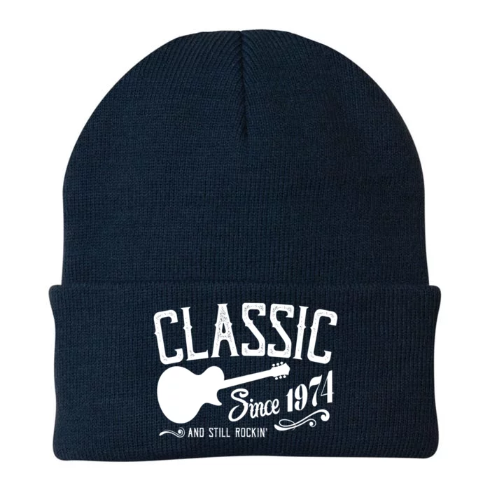 Classic Since 1974 And Still Rockin 50th Birthday Knit Cap Winter Beanie