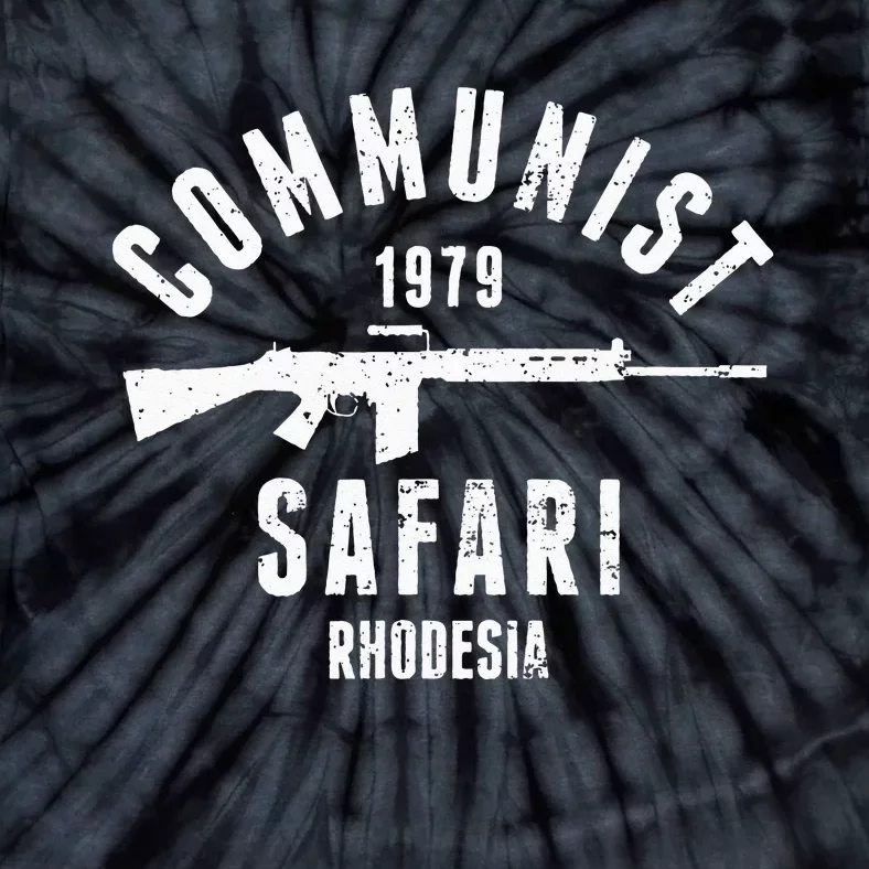 Communist Safari 1979 Rhodesia Light Infantry Tie-Dye T-Shirt