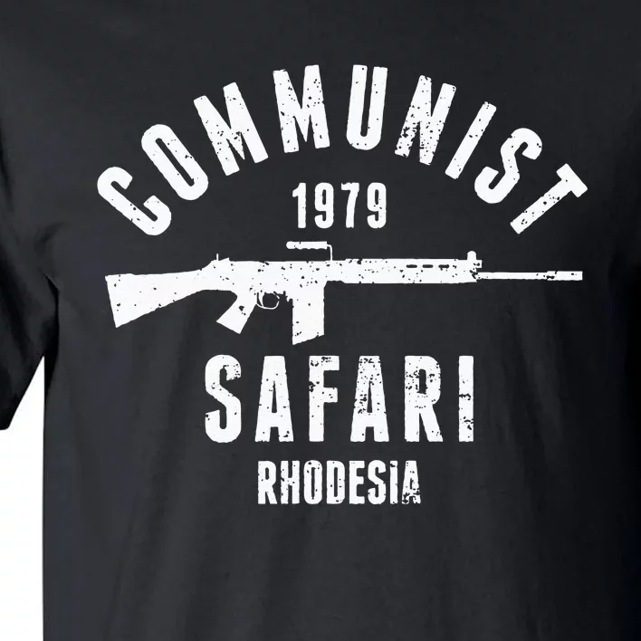 Communist Safari 1979 Rhodesia Light Infantry Tall T-Shirt