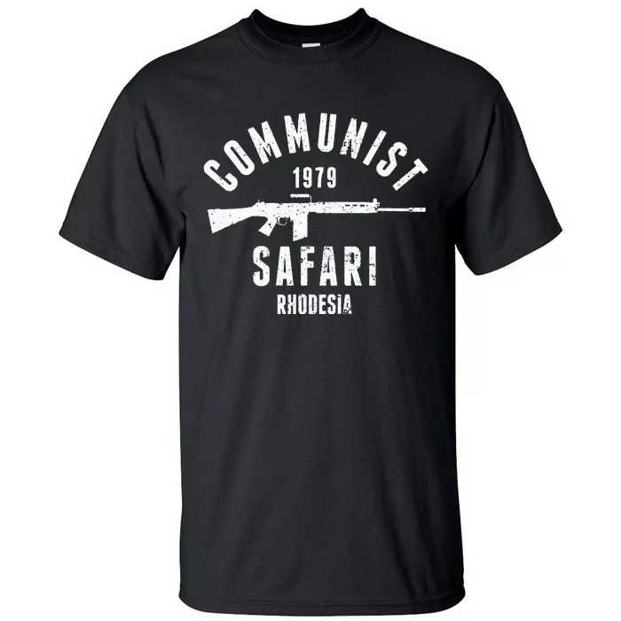 Communist Safari 1979 Rhodesia Light Infantry Tall T-Shirt