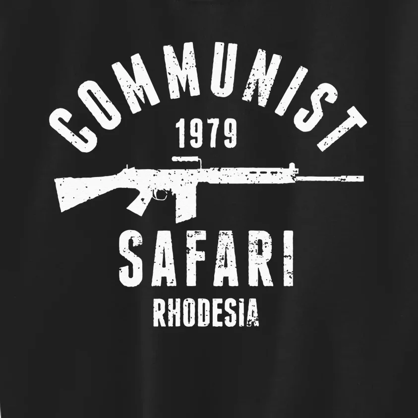 Communist Safari 1979 Rhodesia Light Infantry Kids Sweatshirt