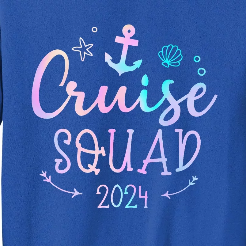 Cruise Squad 2024 Matching Family Group With Anchor Tall Sweatshirt