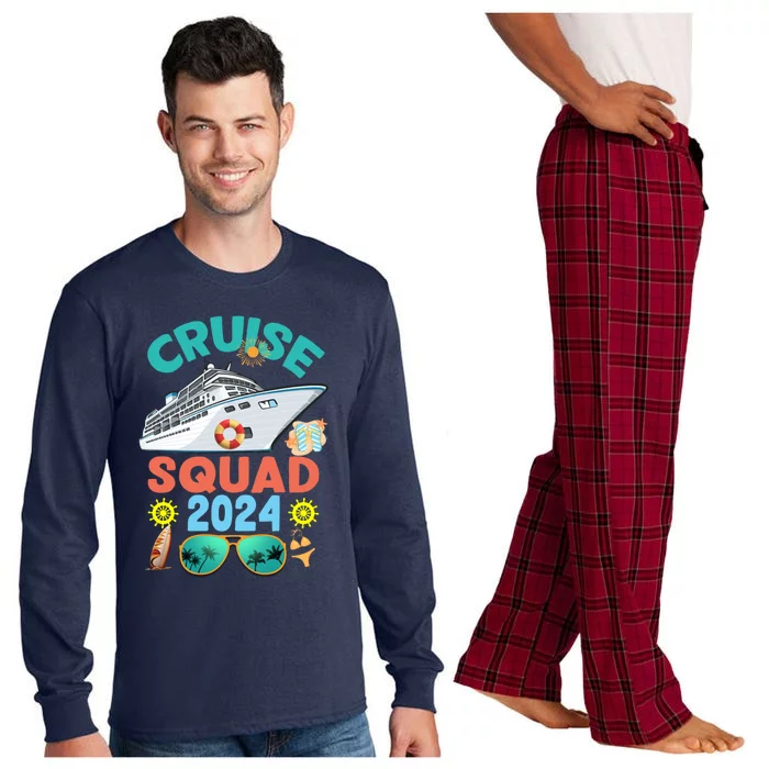 Cruise Squad 2024 Summer Vacation Group Matching Long Sleeve Pajama Set