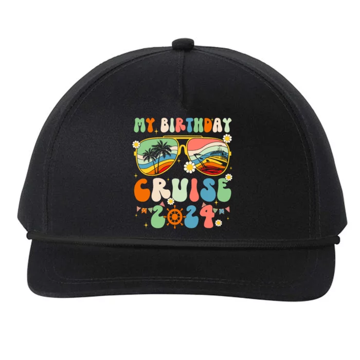 Cruise Squad 2024 Birthday Cruise Cruising Snapback Five-Panel Rope Hat