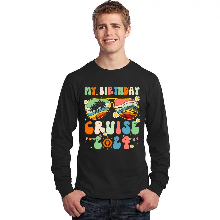 Cruise Squad 2024 Birthday Cruise Cruising Tall Long Sleeve T-Shirt