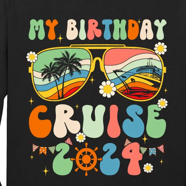 Cruise Squad 2024 Birthday Cruise Cruising Tall Long Sleeve T-Shirt