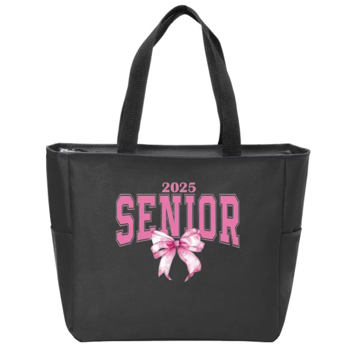 Coquette Senior 2025 Back To School Bow Senior 2025 Zip Tote Bag