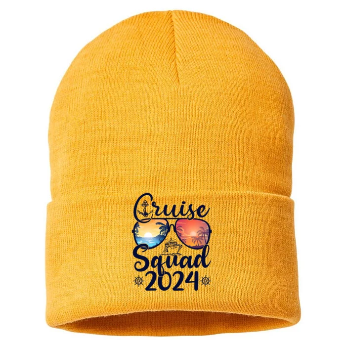 Cruise Squad 2024 Summer Vacation Matching Family Cruise Sustainable Knit Beanie