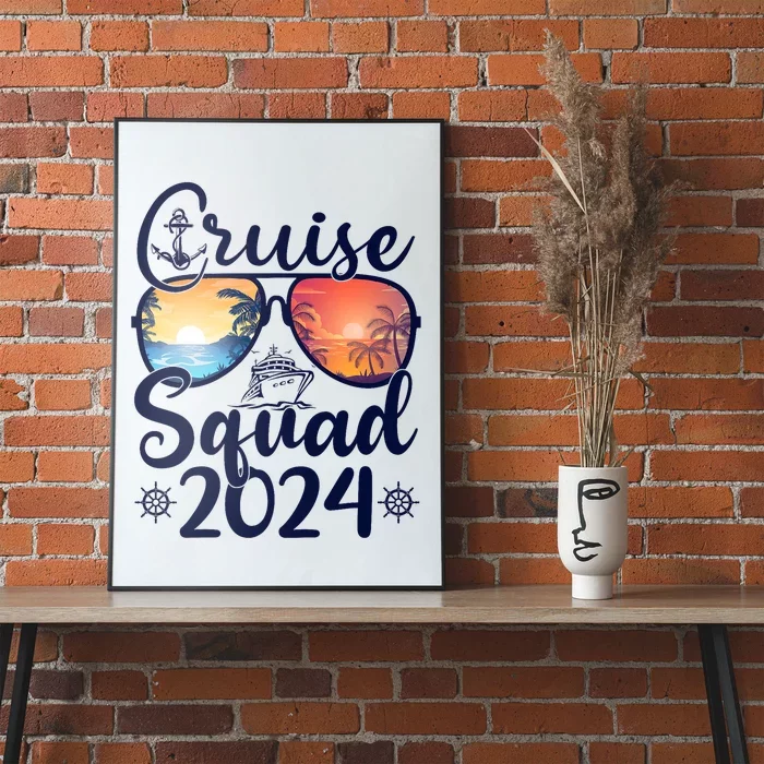 Cruise Squad 2024 Summer Vacation Matching Family Cruise Poster