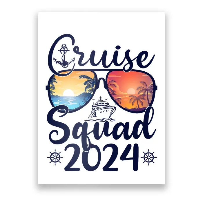 Cruise Squad 2024 Summer Vacation Matching Family Cruise Poster