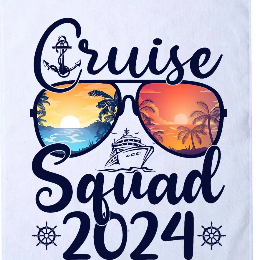 Cruise Squad 2024 Summer Vacation Matching Family Cruise Platinum Collection Golf Towel