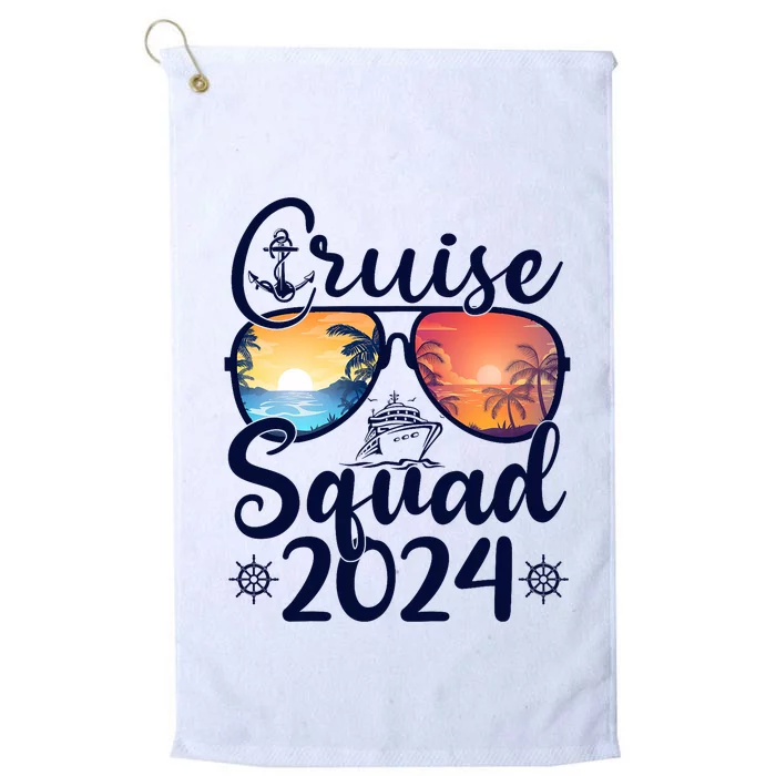 Cruise Squad 2024 Summer Vacation Matching Family Cruise Platinum Collection Golf Towel