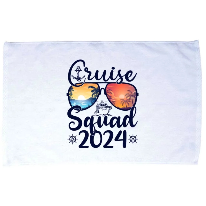 Cruise Squad 2024 Summer Vacation Matching Family Cruise Microfiber Hand Towel