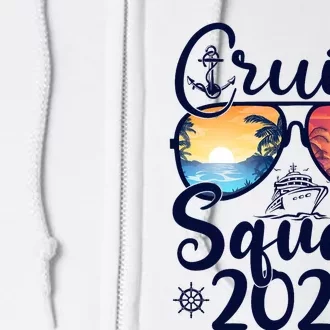 Cruise Squad 2024 Summer Vacation Matching Family Cruise Full Zip Hoodie