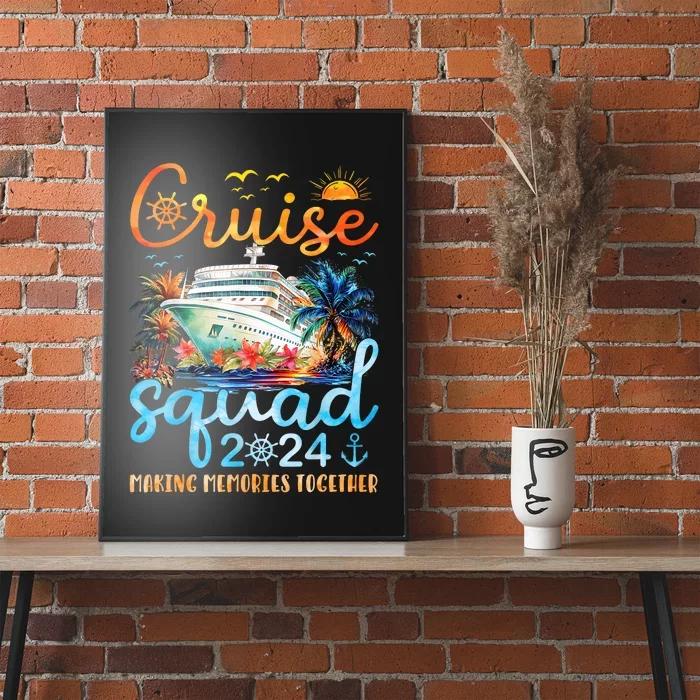 Cruise Squad 2024 Summer Vacation Matching Family Trip Poster