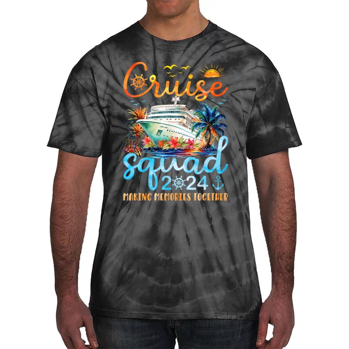 Cruise Squad 2024 Summer Vacation Matching Family Trip Tie-Dye T-Shirt