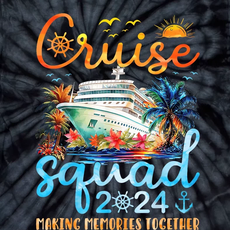 Cruise Squad 2024 Summer Vacation Matching Family Trip Tie-Dye T-Shirt