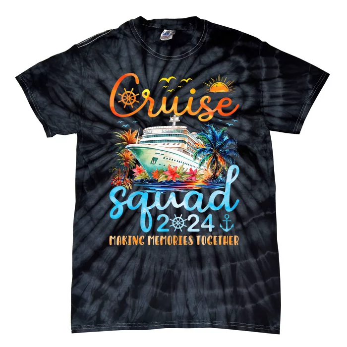 Cruise Squad 2024 Summer Vacation Matching Family Trip Tie-Dye T-Shirt