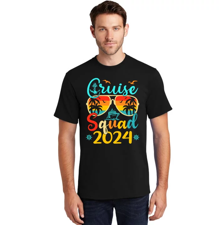 Cruise Squad 2024 Summer Vacation Matching Family Cruise Tall T-Shirt