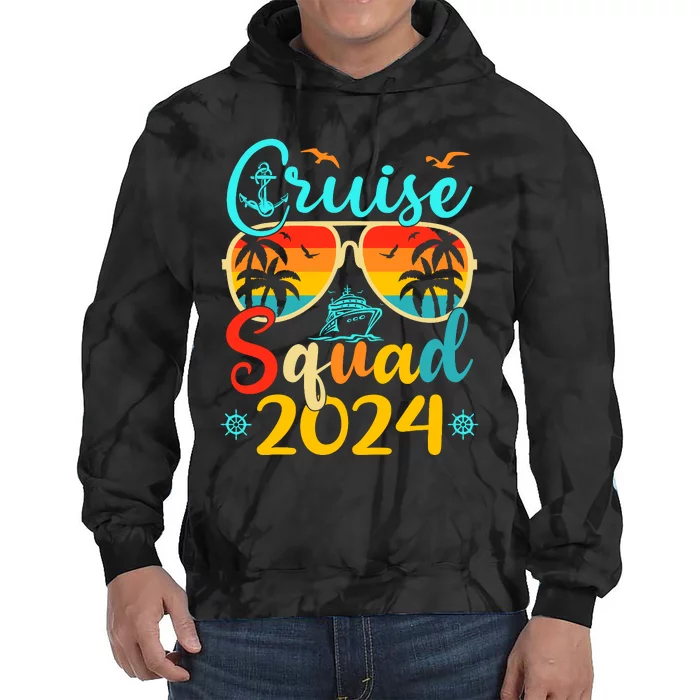 Cruise Squad 2024 Summer Vacation Matching Family Cruise Tie Dye Hoodie