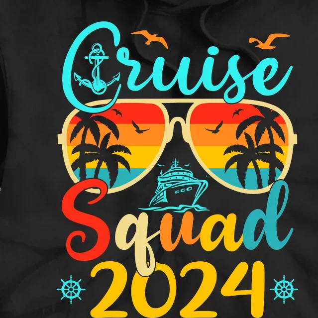 Cruise Squad 2024 Summer Vacation Matching Family Cruise Tie Dye Hoodie