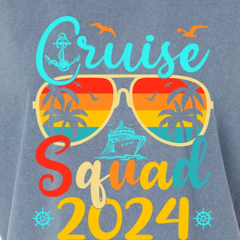 Cruise Squad 2024 Summer Vacation Matching Family Cruise Garment-Dyed Women's Muscle Tee