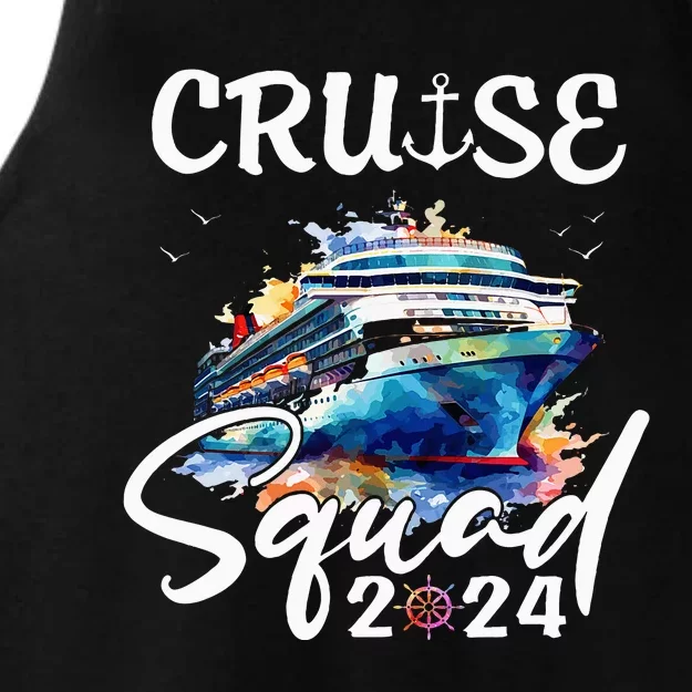 Cruise Squad 2024 Matching Family Cruise Trip Ladies Tri-Blend Wicking Tank