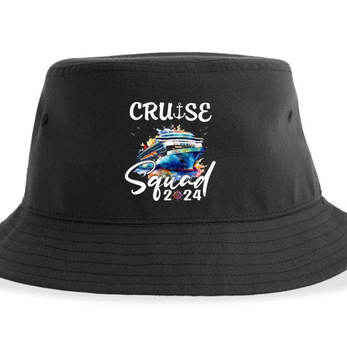 Cruise Squad 2024 Matching Family Cruise Trip Sustainable Bucket Hat