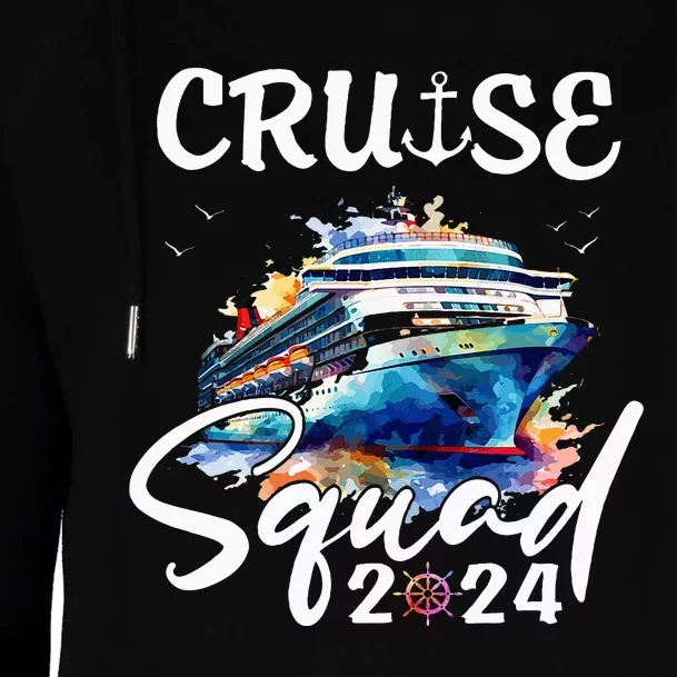 Cruise Squad 2024 Matching Family Cruise Trip Womens Funnel Neck Pullover Hood