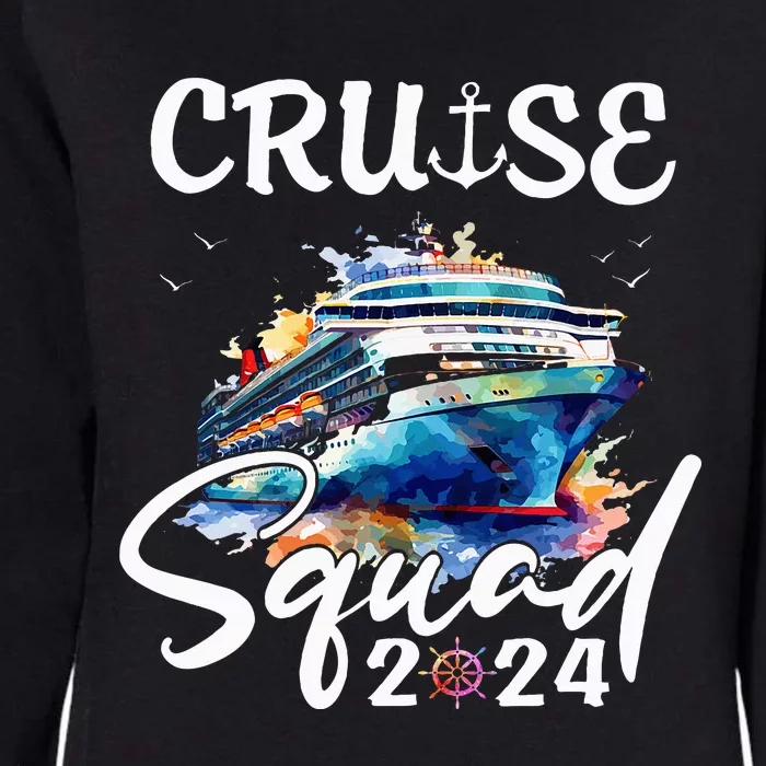 Cruise Squad 2024 Matching Family Cruise Trip Womens California Wash Sweatshirt