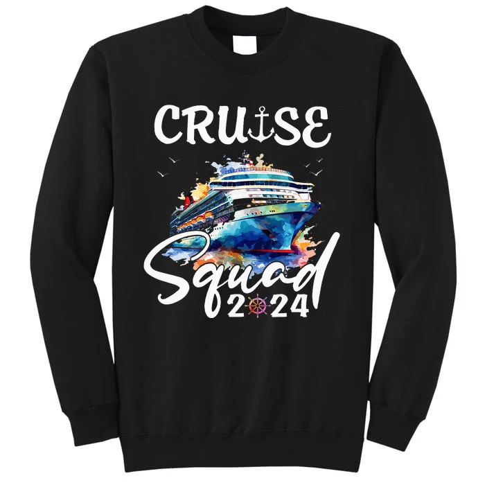 Cruise Squad 2024 Matching Family Cruise Trip Tall Sweatshirt