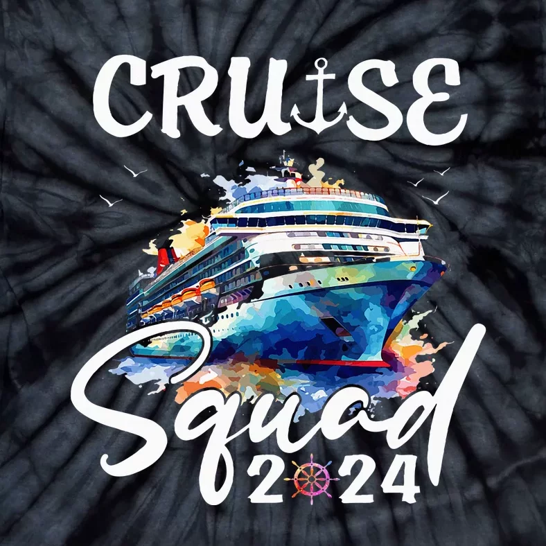 Cruise Squad 2024 Matching Family Cruise Trip Tie-Dye T-Shirt