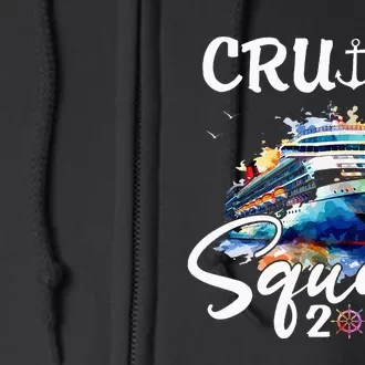 Cruise Squad 2024 Matching Family Cruise Trip Full Zip Hoodie