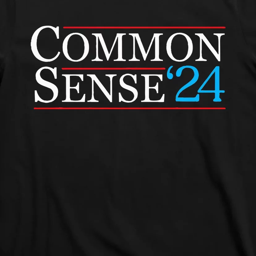 Common Sense 2024 Funny Political Election Sarcastic T-Shirt