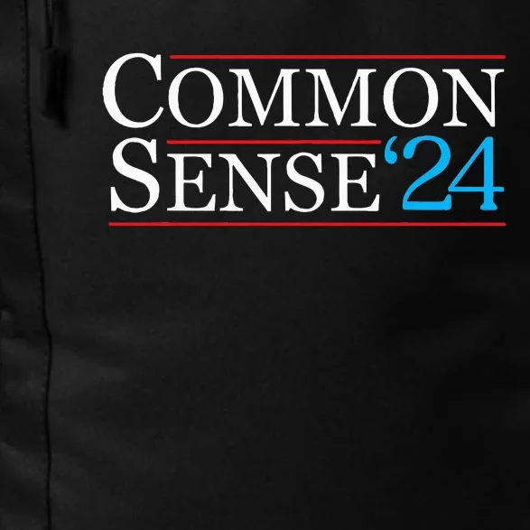 Common Sense 2024 Funny Political Election Sarcastic Daily Commute Backpack