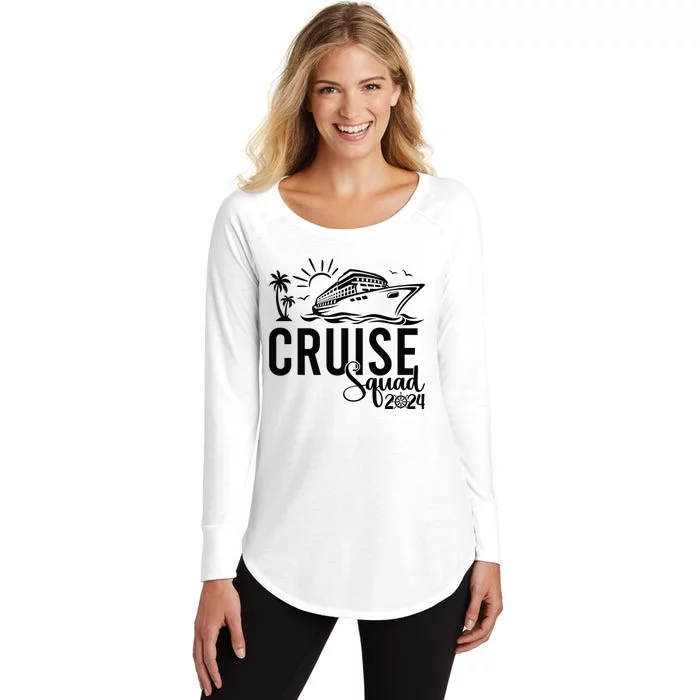 Cruise Squad 2024 Vacation Matching Family Women's Perfect Tri Tunic Long Sleeve Shirt