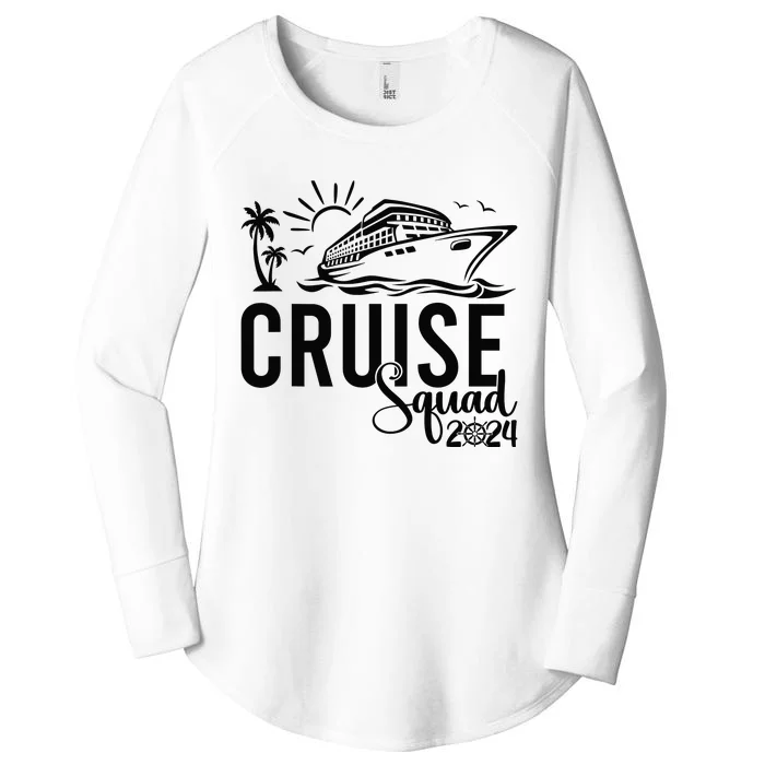 Cruise Squad 2024 Vacation Matching Family Women's Perfect Tri Tunic Long Sleeve Shirt