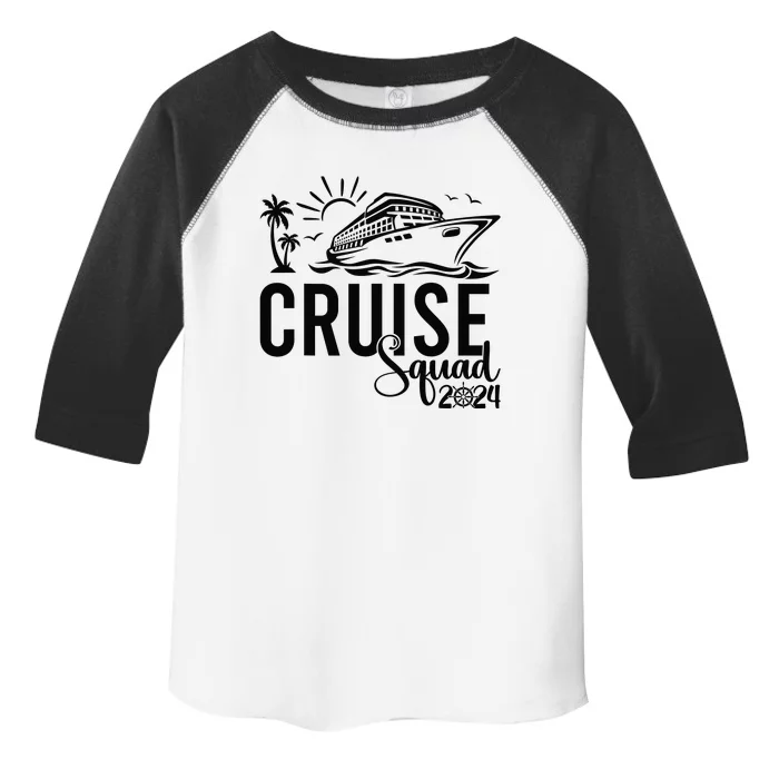 Cruise Squad 2024 Vacation Matching Family Toddler Fine Jersey T-Shirt