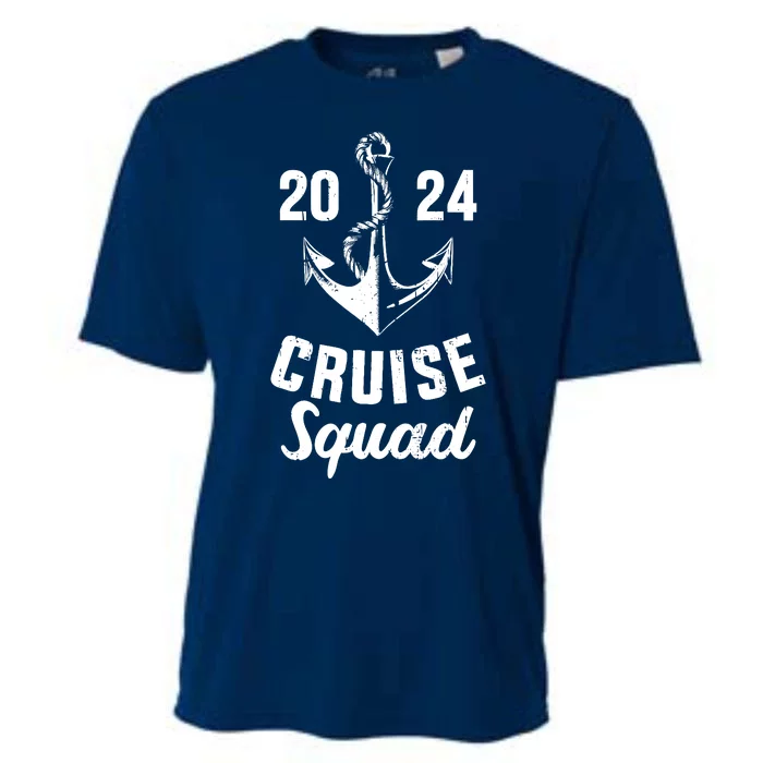 Cruise Squad 2024 With Anchor For Cruising Crew Cooling Performance Crew T-Shirt