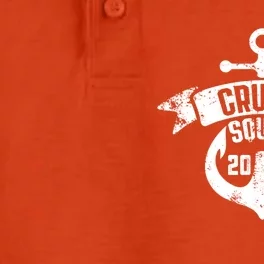 Cruise Squad 2024 With Anchor Cruise Squad 2024 Sailing Gift Dry Zone Grid Performance Polo