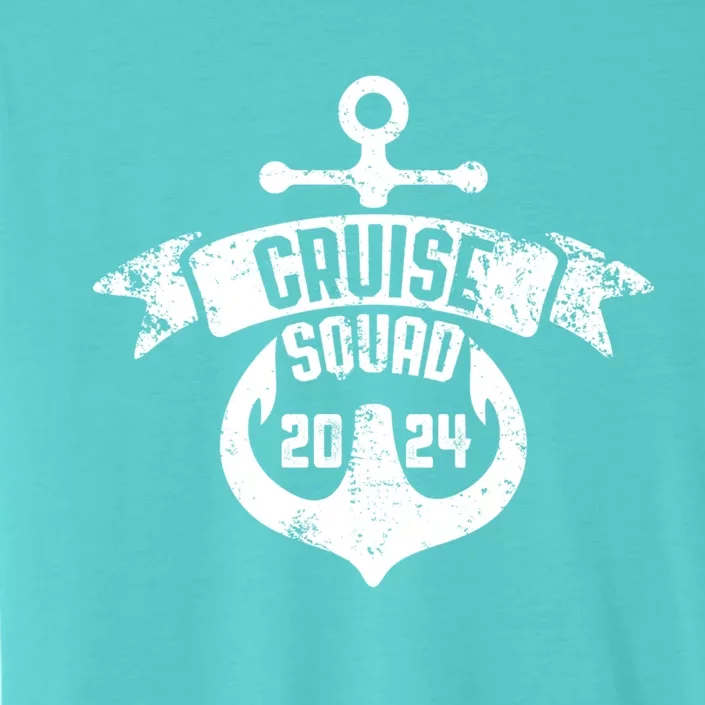 Cruise Squad 2024 With Anchor Cruise Squad 2024 Sailing Gift ChromaSoft Performance T-Shirt