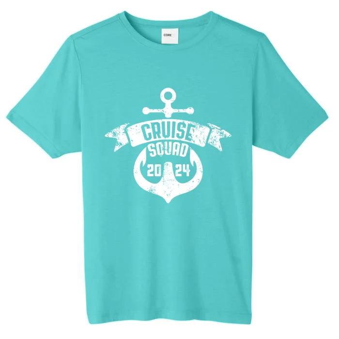 Cruise Squad 2024 With Anchor Cruise Squad 2024 Sailing Gift ChromaSoft Performance T-Shirt