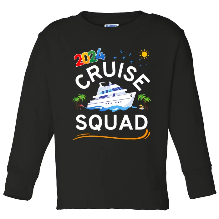 Cruise Squad 2024 Family Vacation Matching Group Toddler Long Sleeve Shirt