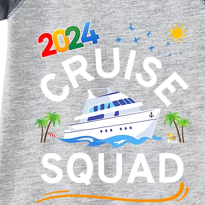 Cruise Squad 2024 Family Vacation Matching Group Infant Baby Jersey Bodysuit