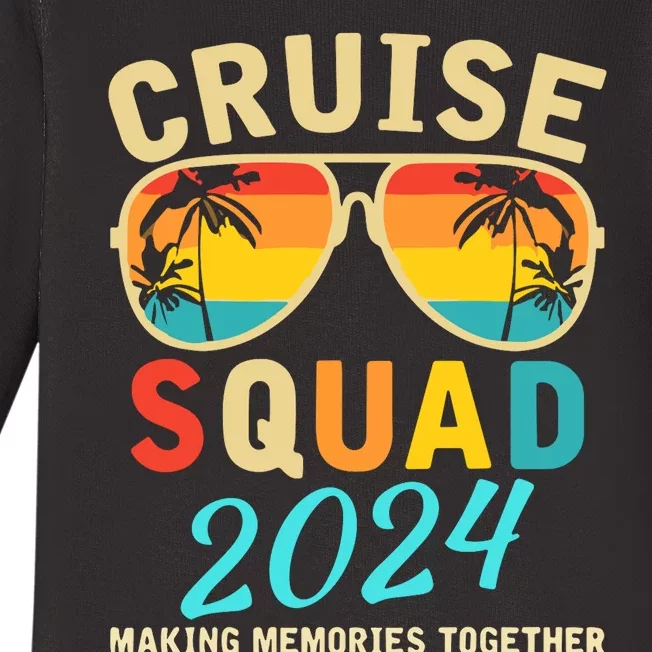 Cruise Squad 2024 Summer Vacation Matching Family Group Baby Long Sleeve Bodysuit