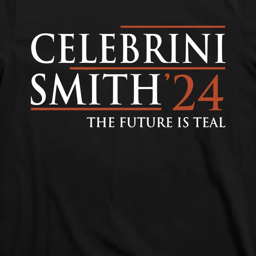 Celebrini Smith 24 The Future Is Teal T-Shirt