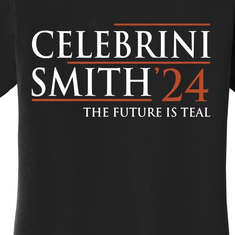 Celebrini Smith 24 The Future Is Teal Women's T-Shirt