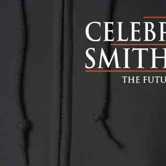 Celebrini Smith 24 The Future Is Teal Full Zip Hoodie