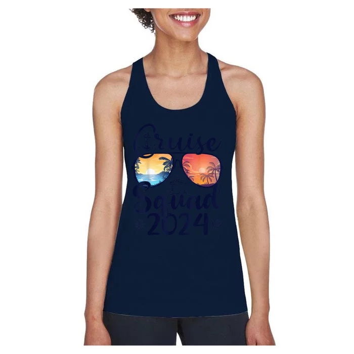 Cruise Squad 2024 Summer Vacation Matching Family Cruise Women's Racerback Tank